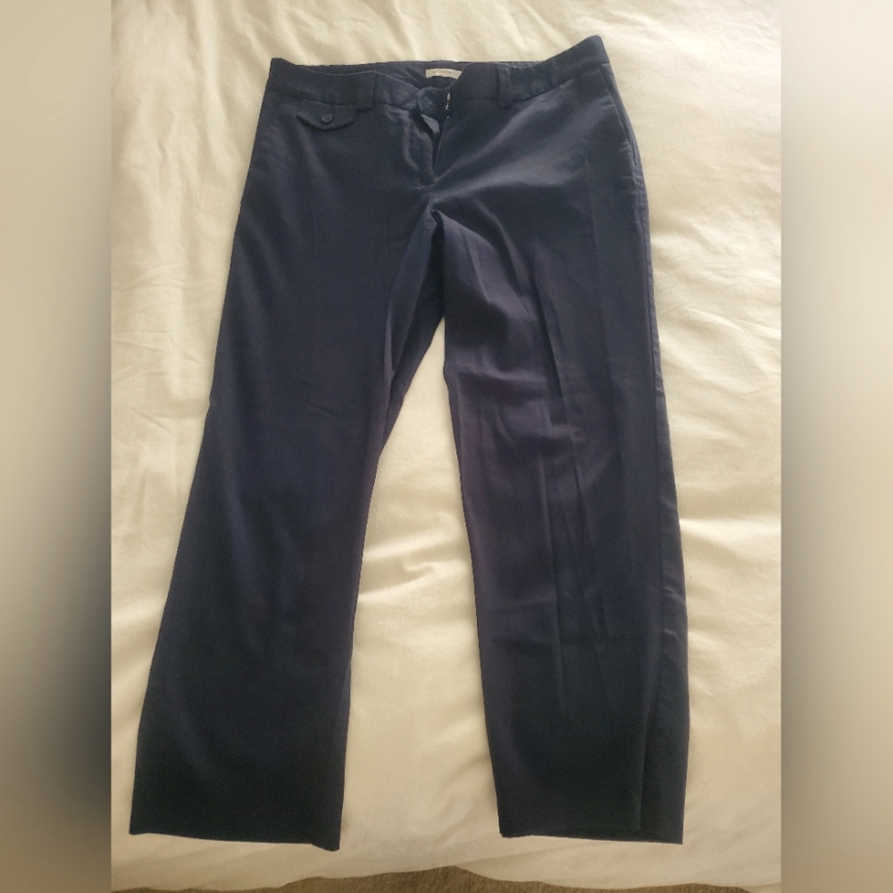 Stretch size 8 women's dress pants navy blue